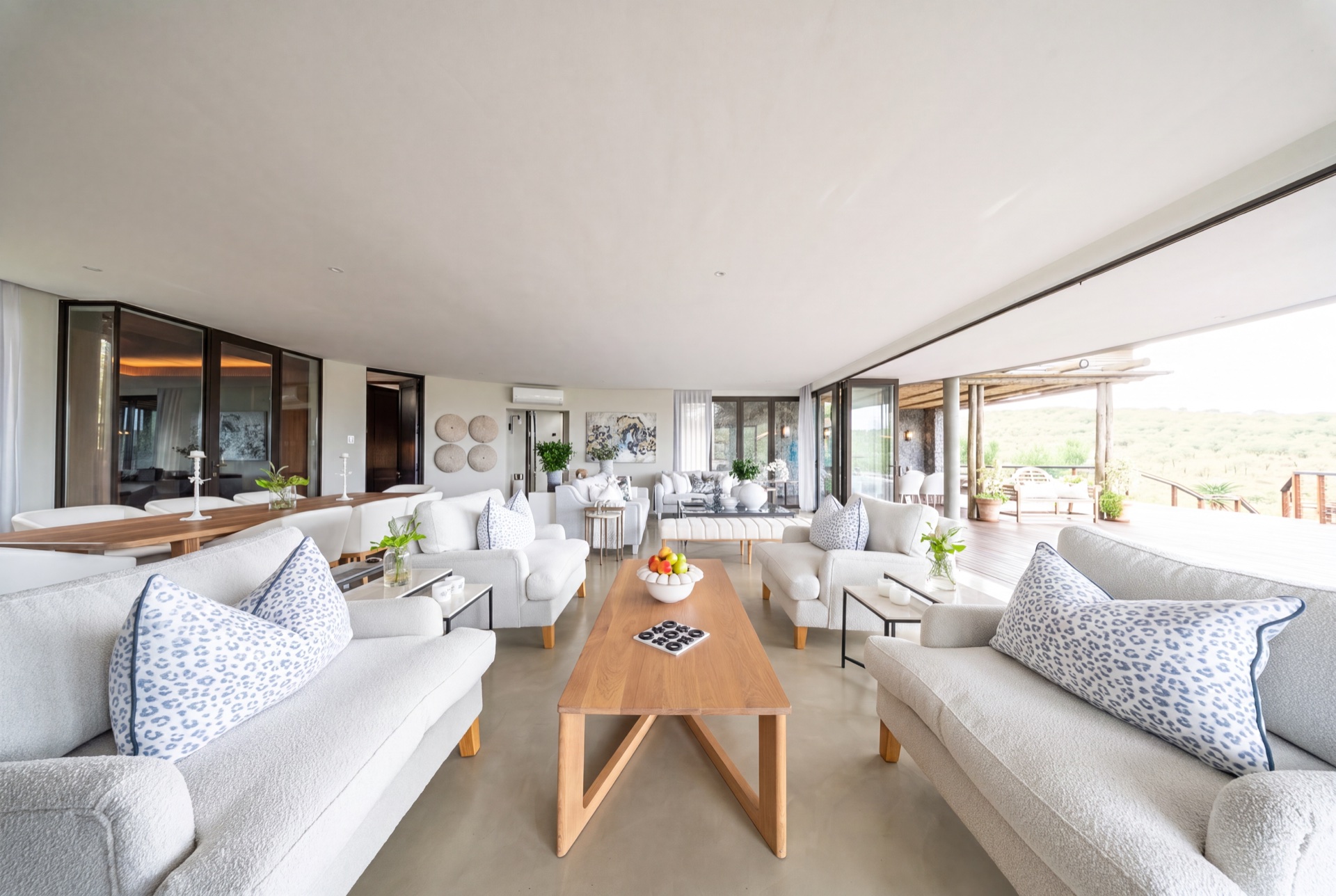 Open living space with far-reaching bushveld views